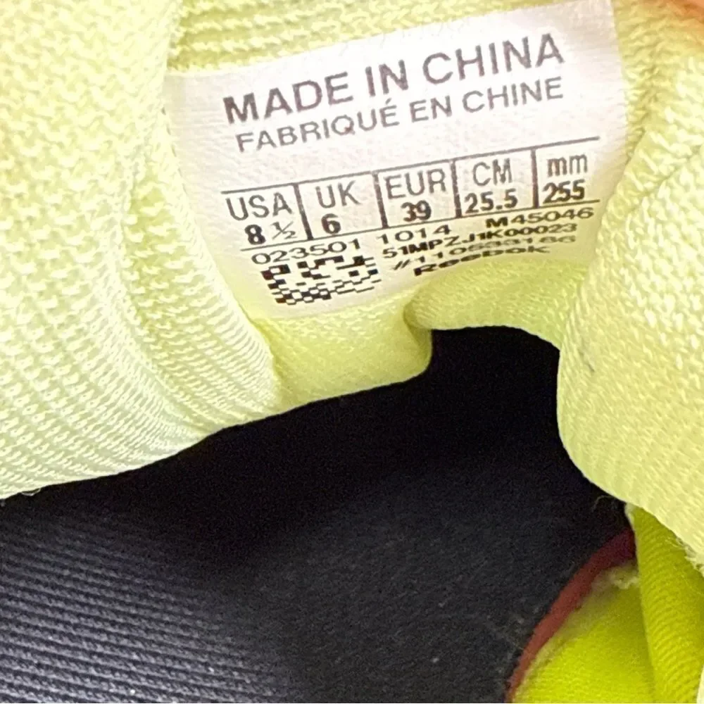 Womens Reebok Crossfit CF74 Shoes Green White Yellow US Size 8.5 - Picture 8 of 8